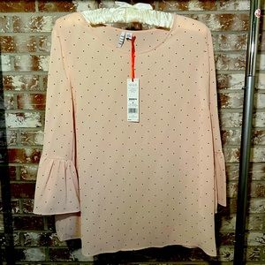 Brand new Pink and black blouse